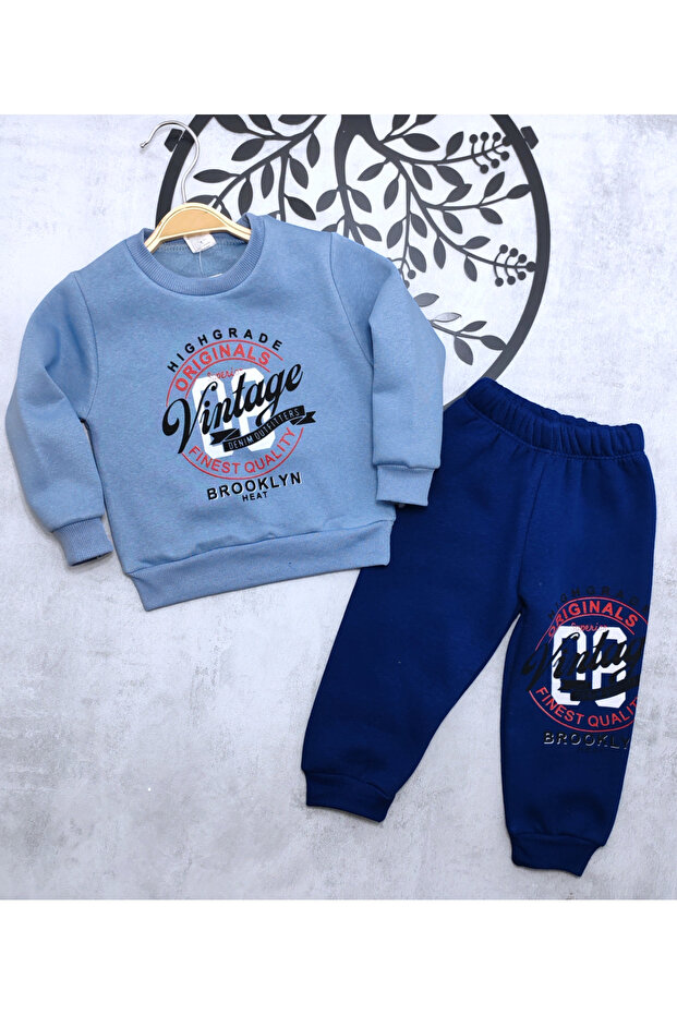 طقم ولادي قطن ممشط - 1