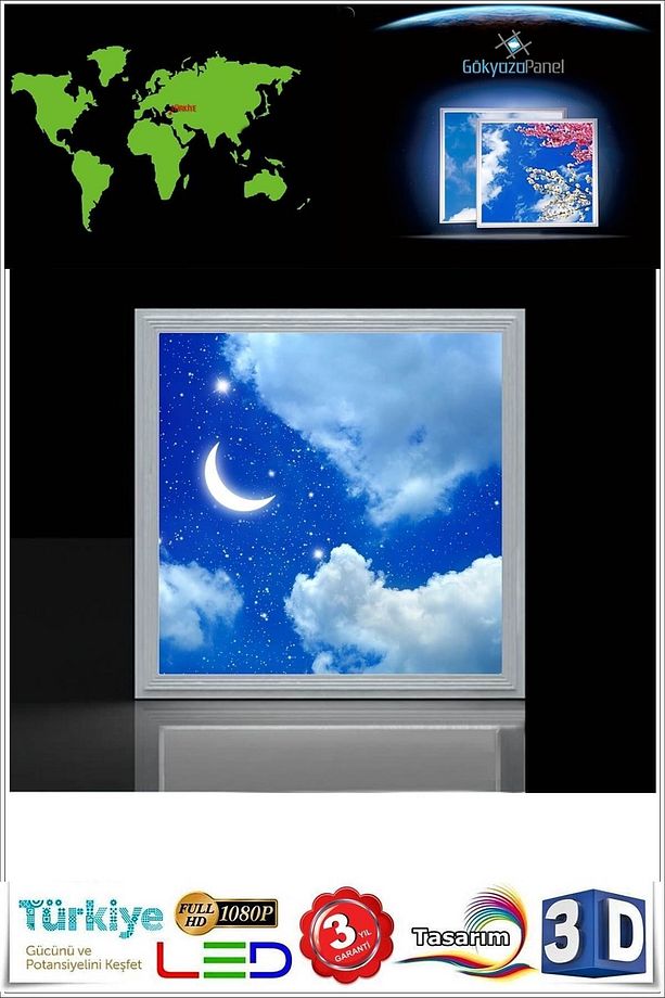 Yatak Odası-aydede Model 60w Yeni Nesil Aydınlatma 60x60 Led Avize,mükemmel Işık - 3
