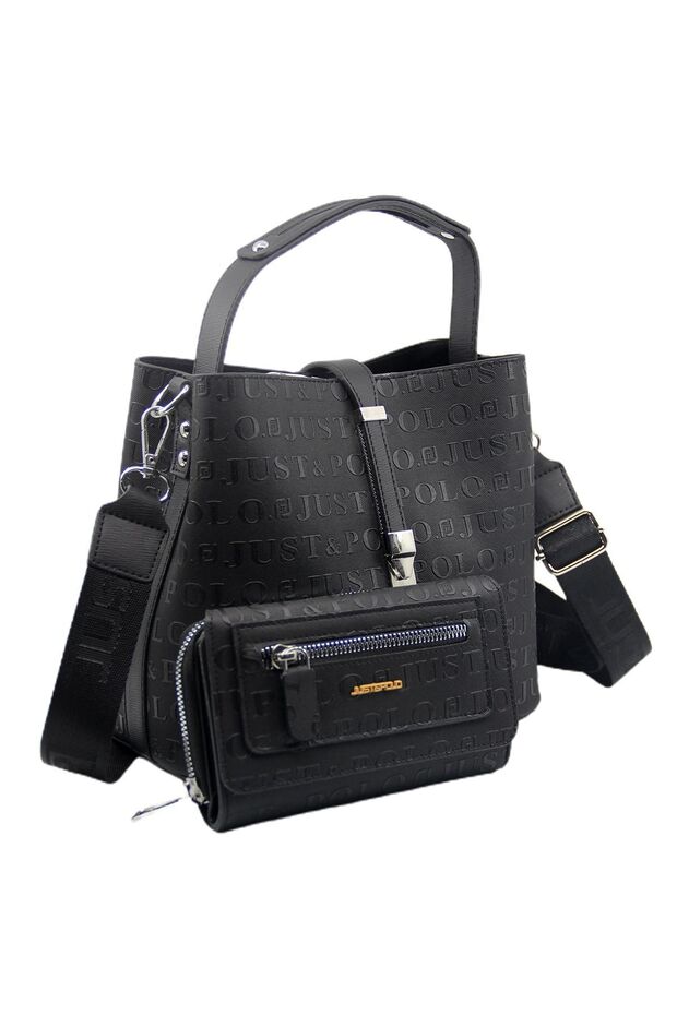 Stylish Wallet Combination Bag Black