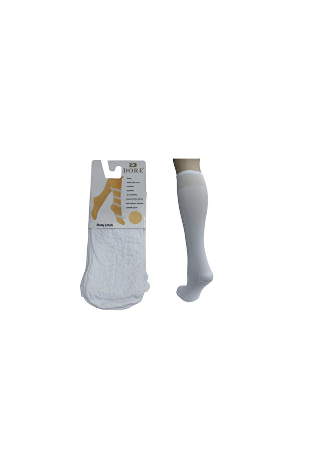 Set of 3 Women's Massage Socks That Show No Thick Skin under the Knee