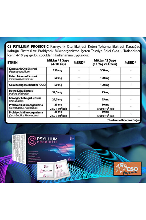 CSO Farma Psyllıum Probıotıc - 5