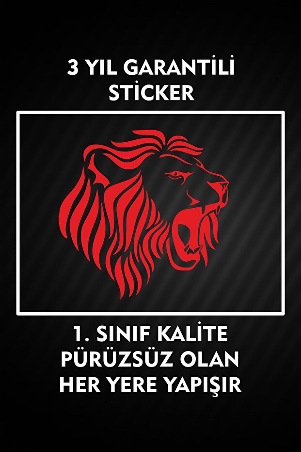 Lion Patterned Car Sticker