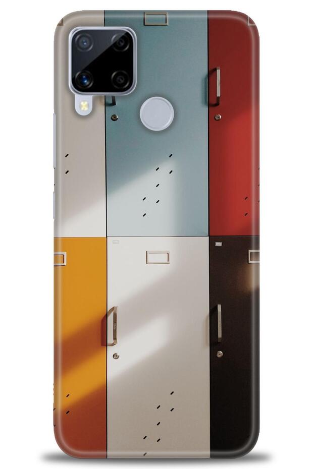 Realme C15 Case Hd Printed Case - Colorful Doors