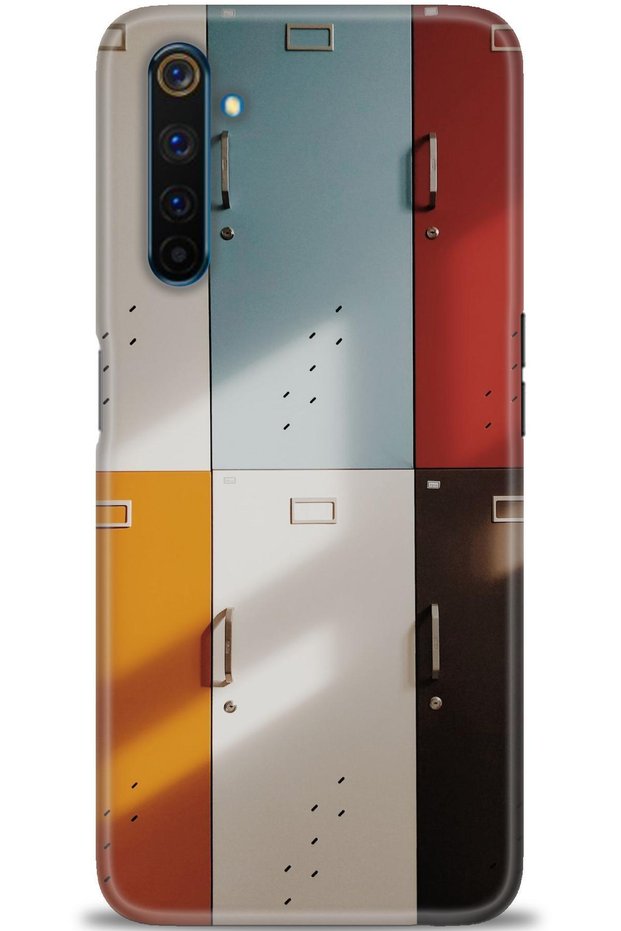 Realme 6 Pro Case Hd Printed Case - Colorful Doors
