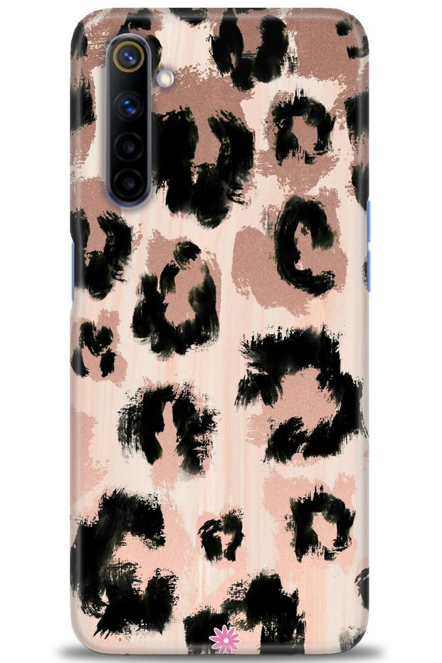 Realme 6 Case Hd Printed Case - Leopard + Full Screen Protector