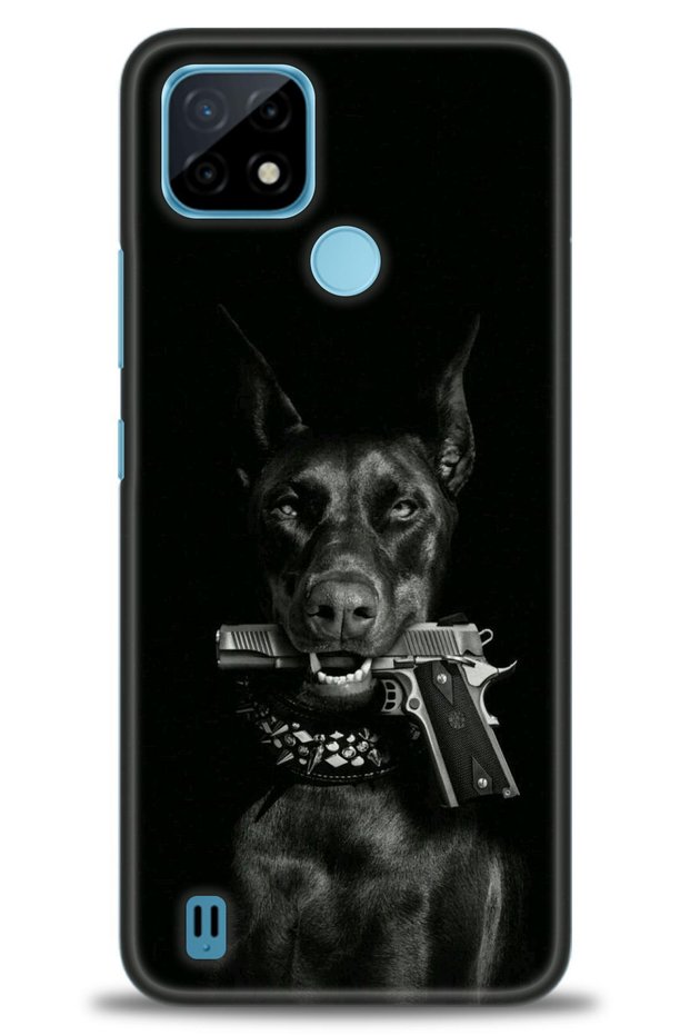 Realme C21 Case Hd Printed Case - Gun and Dog
