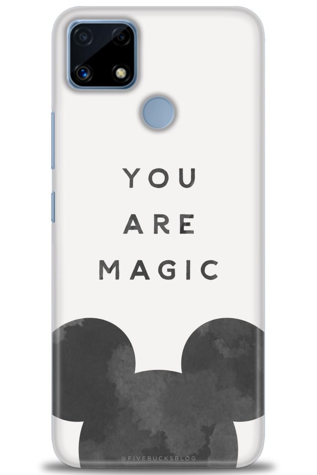 حافظة Realme C25s مطبوعة بدقة HD - You Are Magic + واقي شاشة كامل