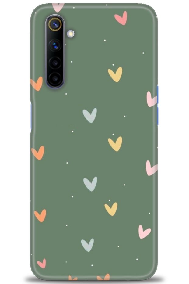 Realme 6 Case Hd Printed Case - Soft Hearts