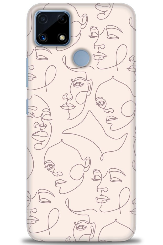 Realme C25 Case Hd Printed Case - Woman Silhouette + Full Screen Protector