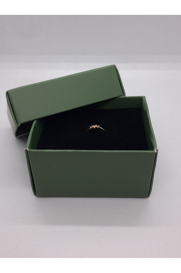 Karton İçi Süngerli Ekonomik ''YEŞİL'' (15 ADET ) Takı Saklama Kutusu (5,5 cm x 3 cm x 4cm) - 2