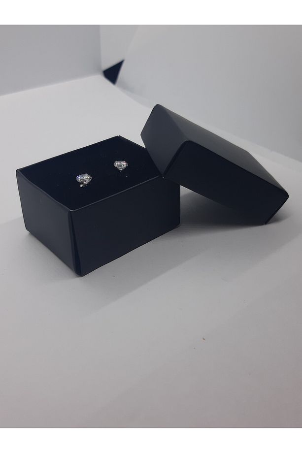 Karton İçi Süngerli Ekonomik ''SİYAH'' (15 ADET ) Takı Saklama Kutusu (5,5 cm x 3 cm x 4cm) - 4