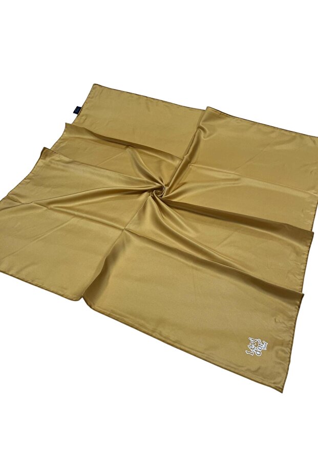 Düz Trend Eşarp - Gold - 1