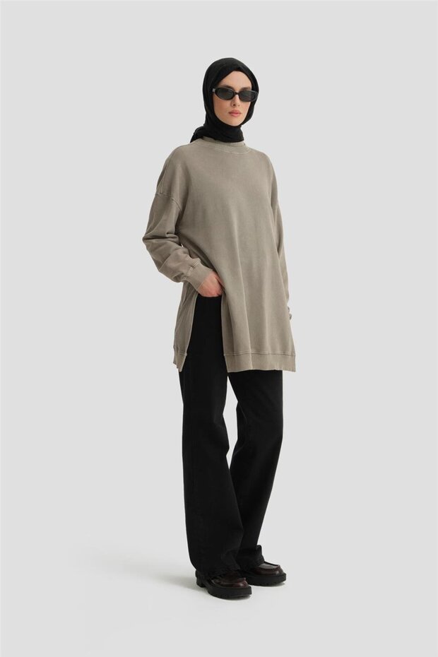 Washable Effect Sweat 24Kd6805 Mink