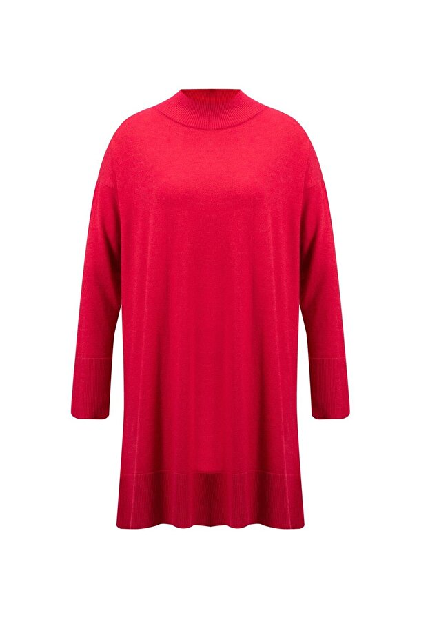 تونيك تريكو أحمر - موديل 24kd2401