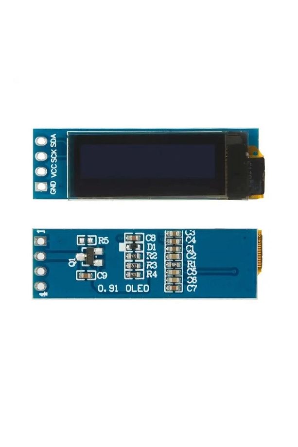 128x32 Oled Lcd Ekran 0.91 Inch - Mavi (ARDUİNO UYUMLU) - 4