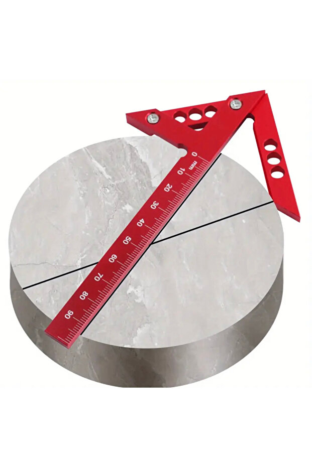 Carpenter Miter Ruler Protractor Right Angle Triangular Ruler - 5