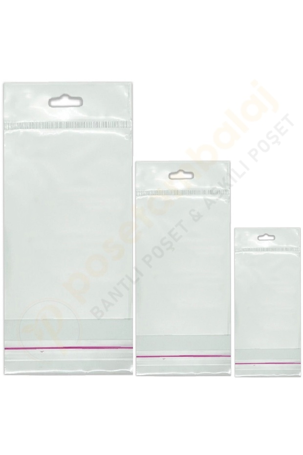 7x45 Cm (KAPALI HALİ 7X35 CM) 1.000 Adet Askılı Poşet - Meksika Şapkalı Poşet - 4