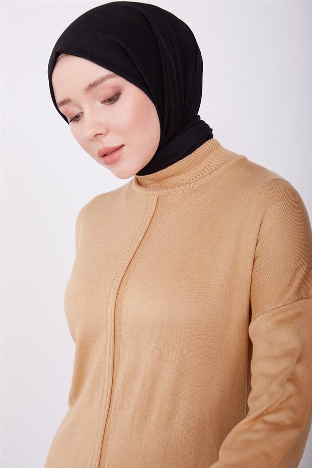 Elbise 23kd4248 Camel - 5