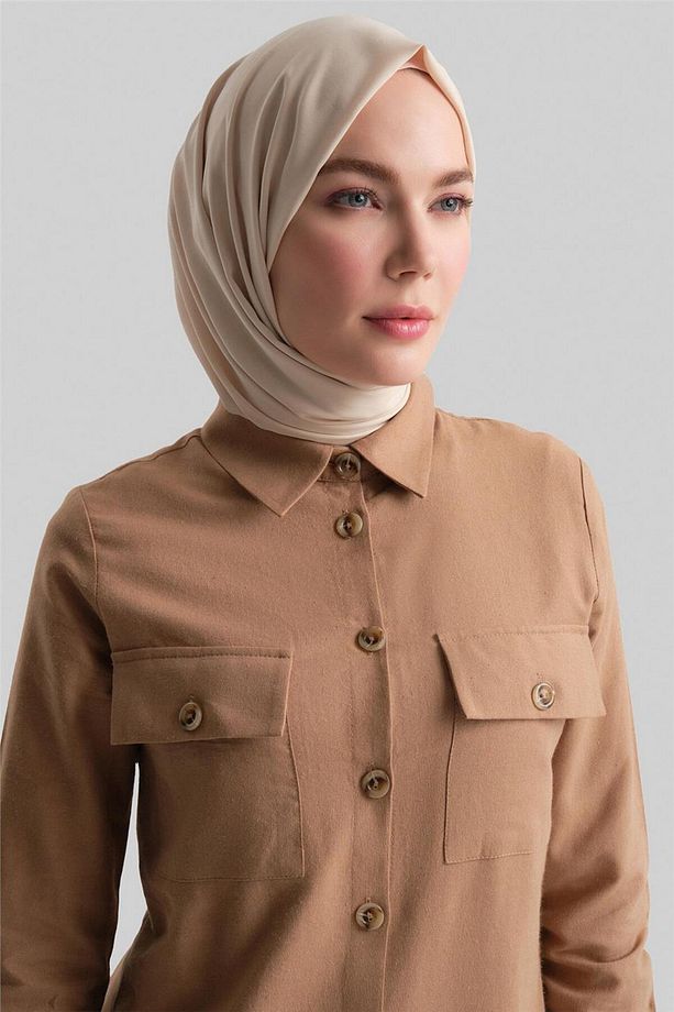 Tunik Elbise 24yd6404 Camel - 4