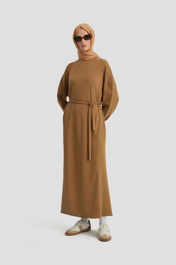 Sweat Elbise 24kd6811 Camel - 1