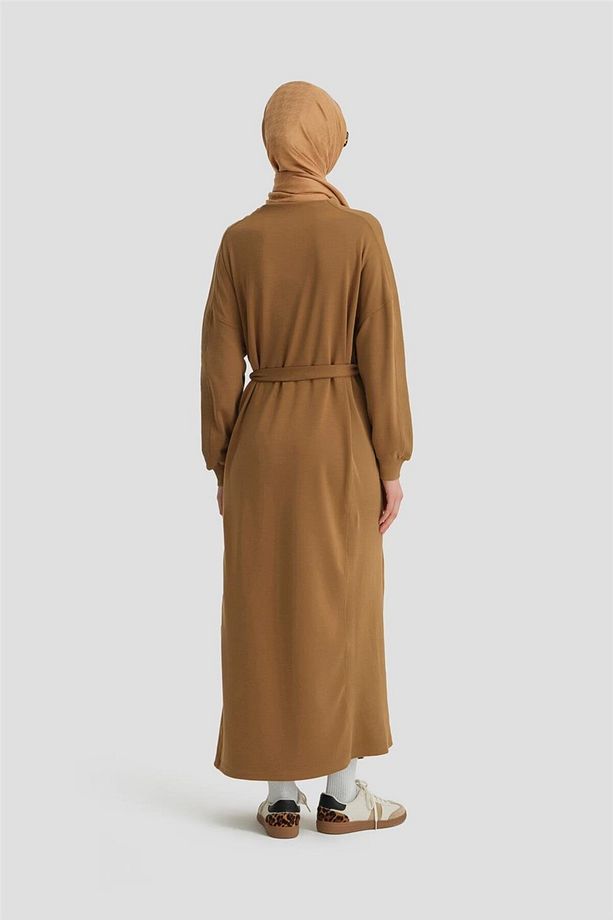 Sweat Elbise 24kd6811 Camel - 5