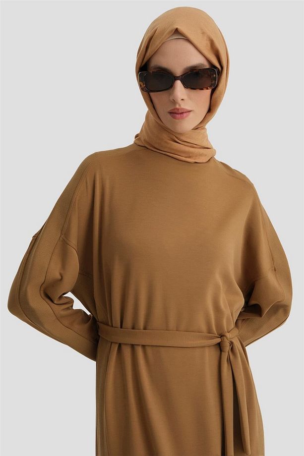 Sweat Elbise 24kd6811 Camel - 4