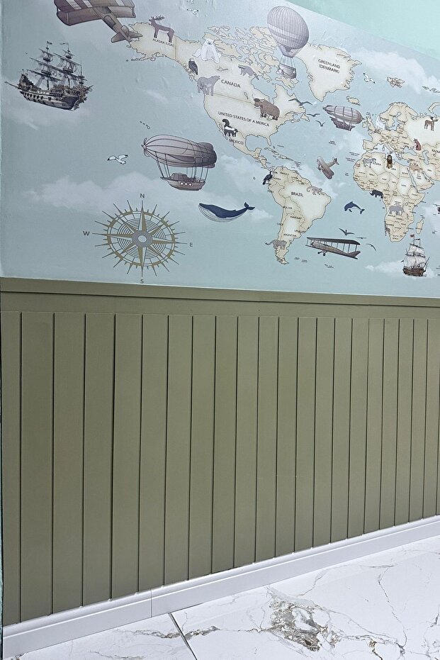 İskandinav Boyanabilir Mdf Duvar Paneli 4 Adet - 4