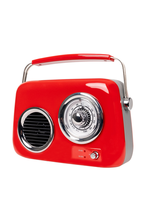 Fb-r302-rd Kırmızı Retro Radyo Ve Bluetooth hoparlör - 3