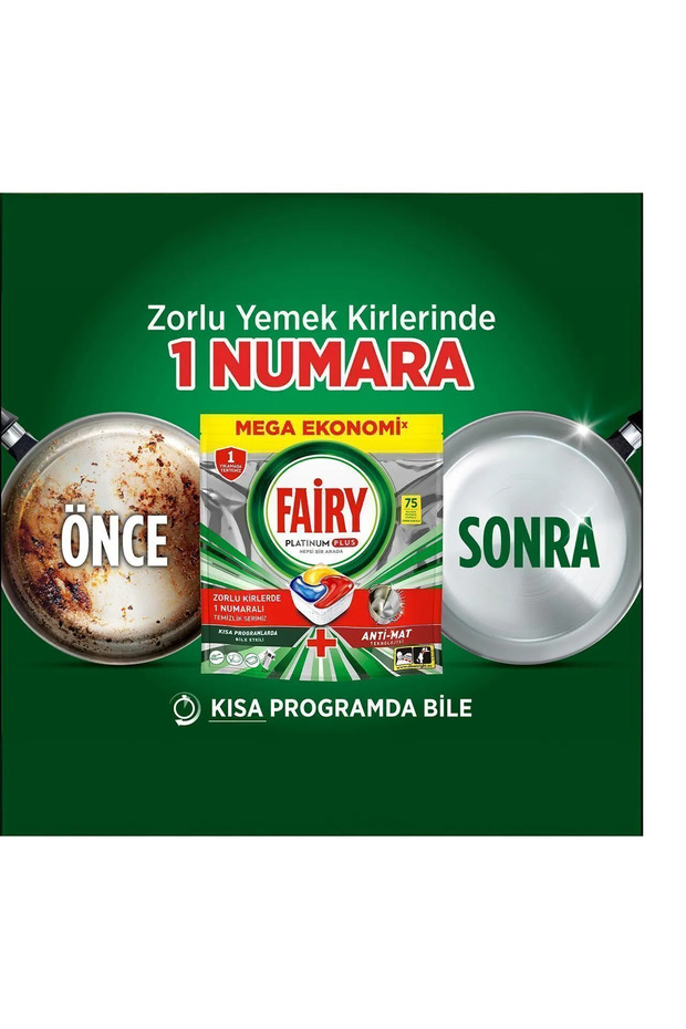 Platinum Plus Bulaşık Makinesi Tableti 75 Li X 3 Adet++Makine Temizleyici Kapsül 2'lı - 5