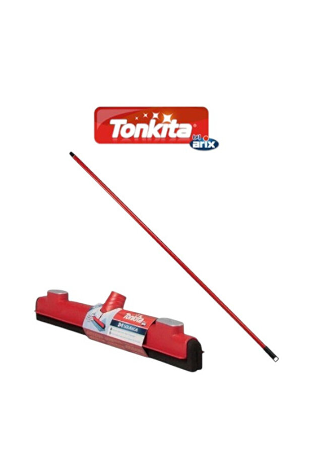2-in-1 Squeegee Lock Handle Floor Broom Stick