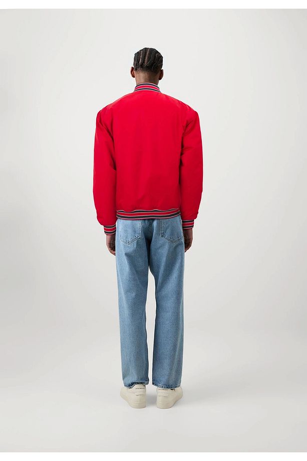 Jeans Gj Bomber Wıth Patch Erkek Kırmızı Mont M4bl24wg932-g585 - 5