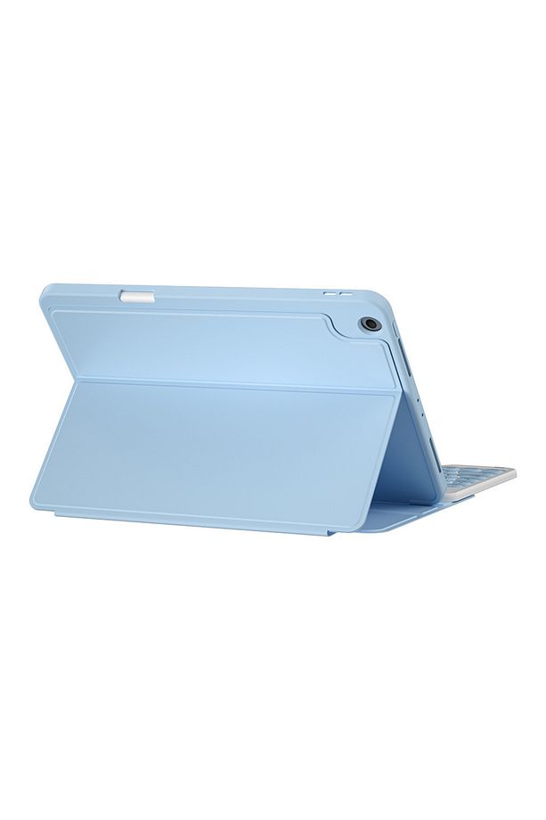 iPad 10.2 2021 9.Nesil Uyumlu Klavyeli Kılıf Wiwu Protective Gizli Kalem Bölmeli Mavi - 4
