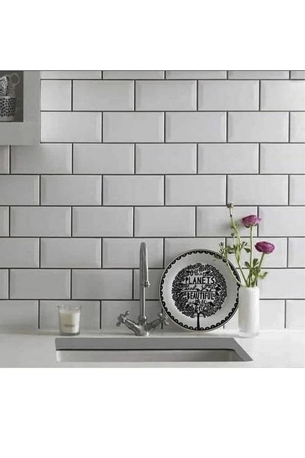 F3300 Mutfak Fayans Desen Yapışkanlı Folyo 45 Cm X 1 Metre - 3