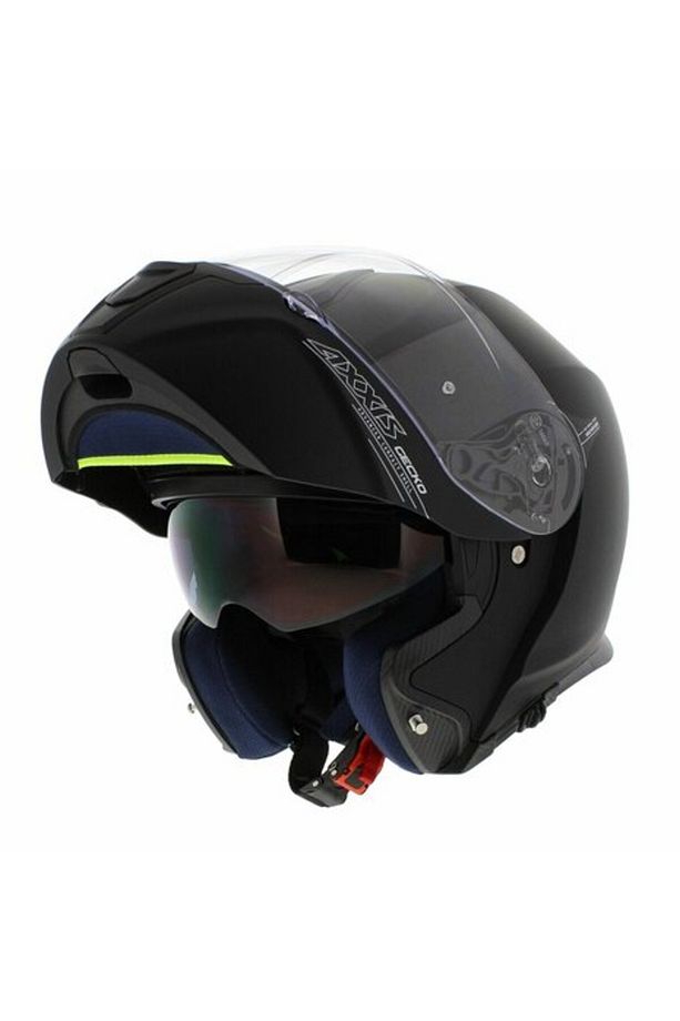 Axxıs Gecko Sv A1 Çene Açılır Motosiklet Kask Mat Siyah XL - 1