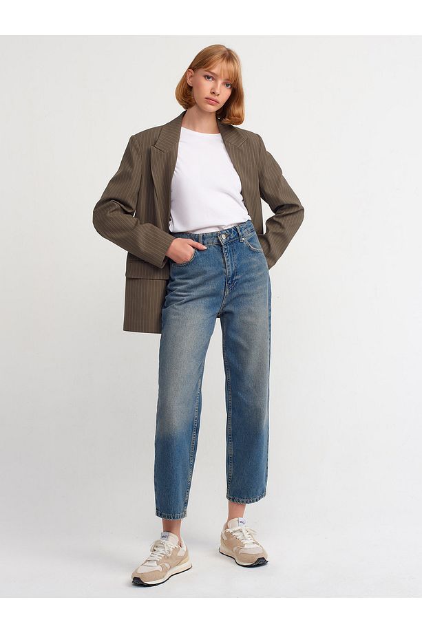 71350 Tint Yıkama Relax Denim Pantolon-Tint - 1