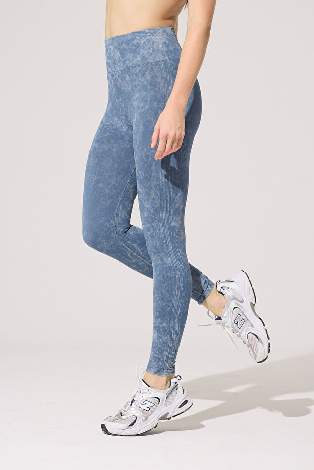 Basic Batik Desen Push Up Tayt - 3