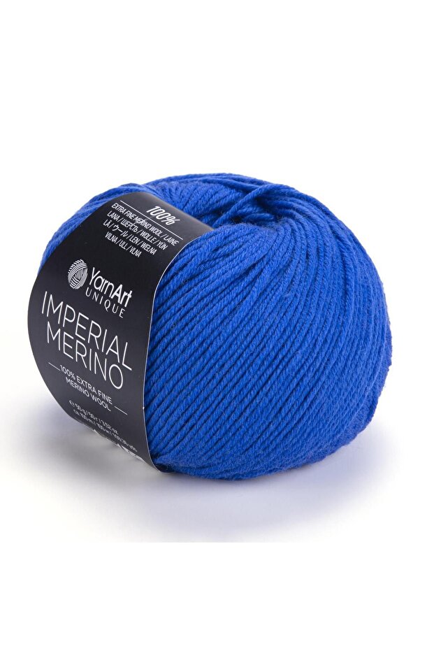 IMPERIAL MERINO - HAND KNITTED STRING SAX BLUE-3342