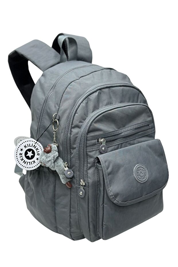 Unisex Adjustable Orthopedic Strap School Bag with 9 Compartments Laptop Compartment Waterproof Fabric
