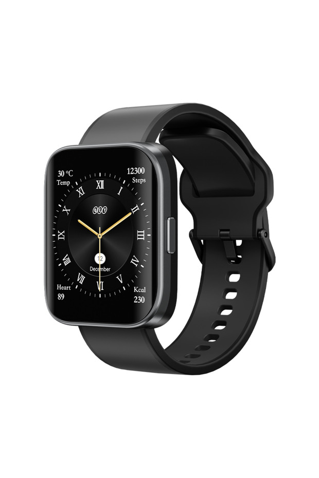 S9 Urban Gs - ساعة ذكية سوداء مع شاشة Amoled 1.95 وGPS مدمجة ودعم NFC - 2