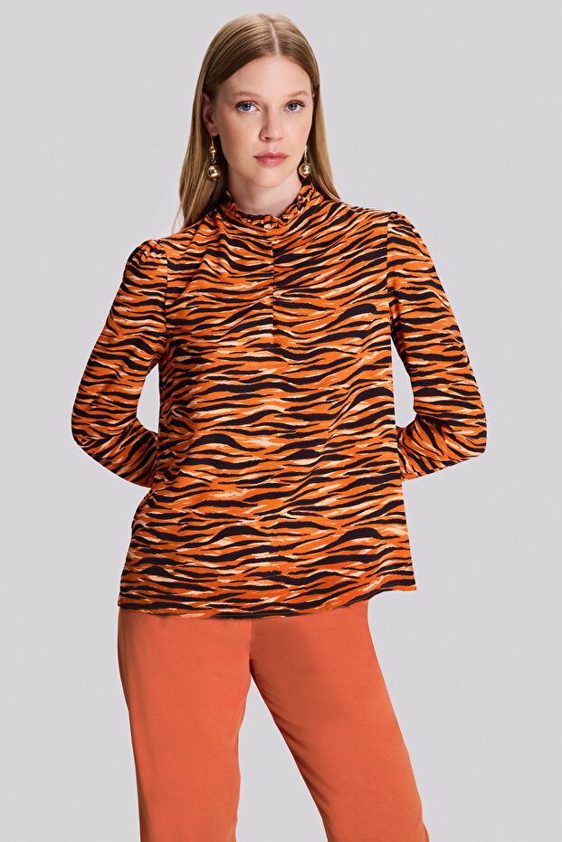 Fırfır Detaylı Bluz - 1