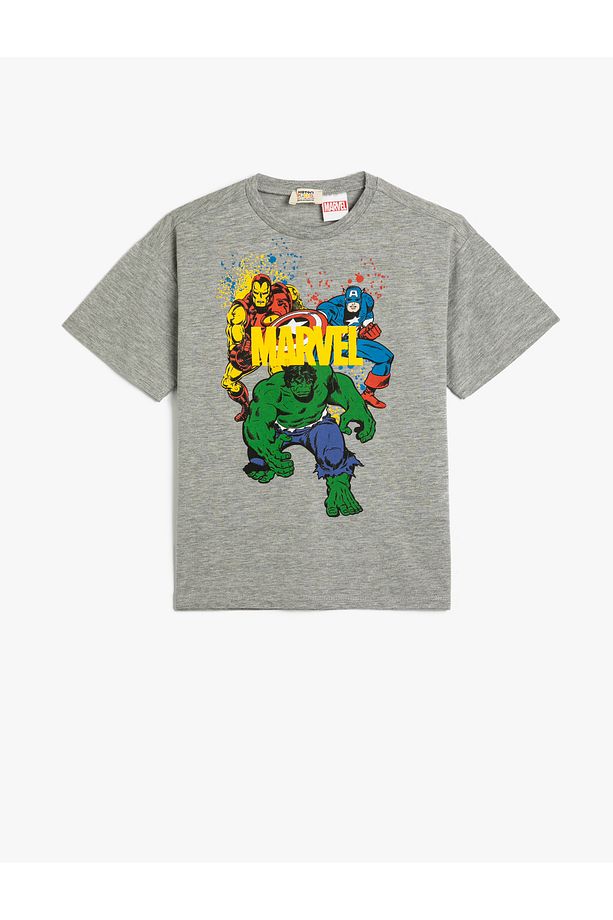 Hulk Tişört Lisanslı Kısa Kollu Bisiklet Yaka Pamuklu - 1