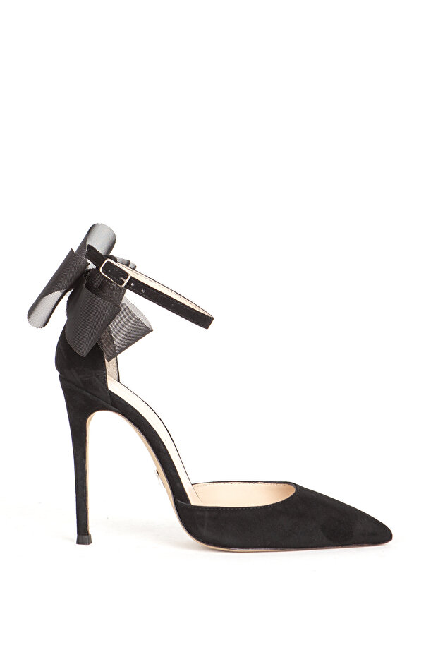 Women's Stiletto Pointed Toe Evening Dress Heeled Shoes Sy 27353 Black