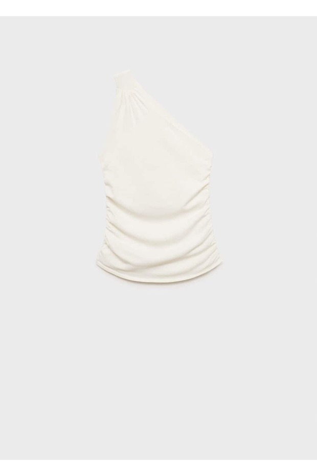 Asimetrik tasarımlı bluz - 3