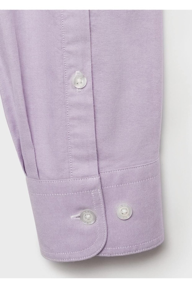 Regular fit pamuklu Oxford gömlek - 5