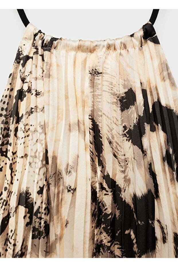 Plisseekleid mit Tiermuster - 6