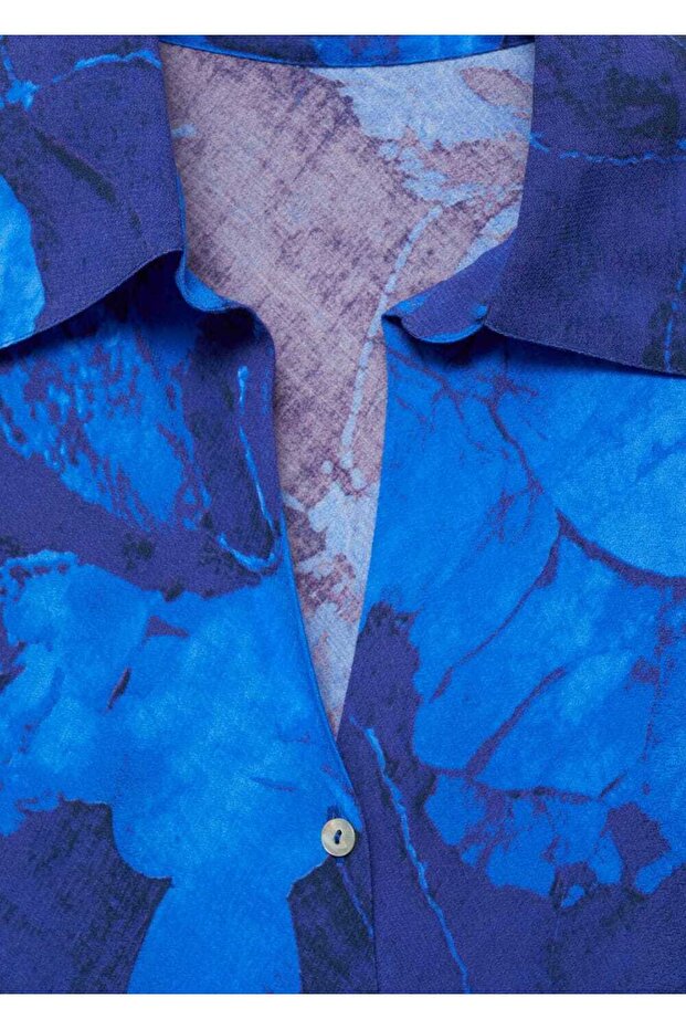 Çiçek Desenli Gömlek - 6