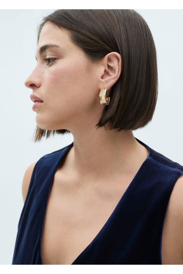 Crop kadife yelek - 6