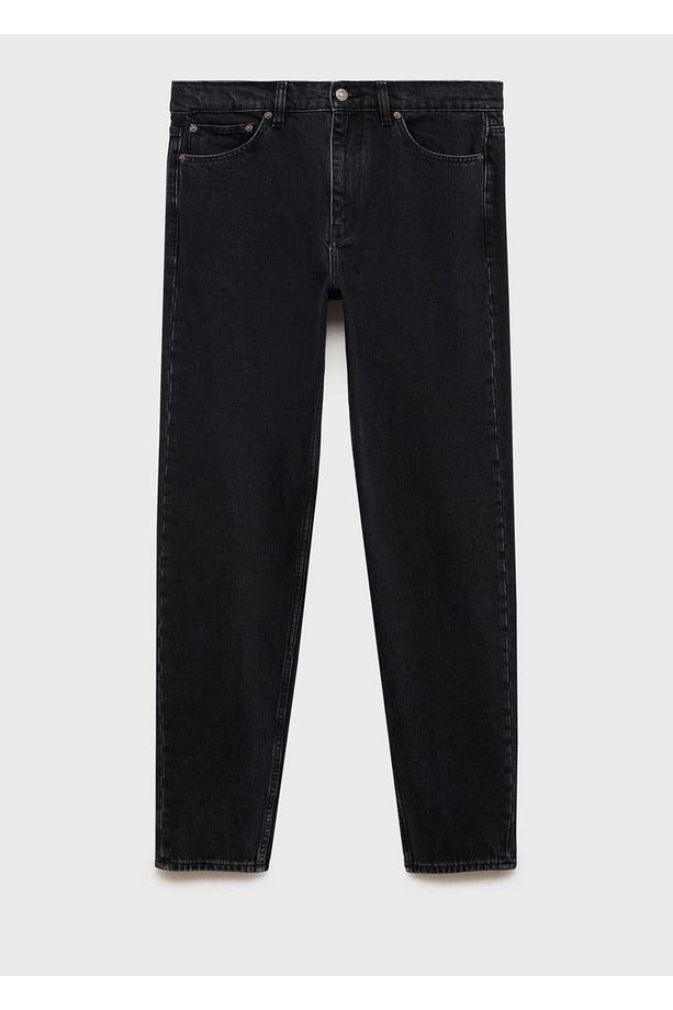 Regular Kesim Bob Jean Siyah Pantolon - 3