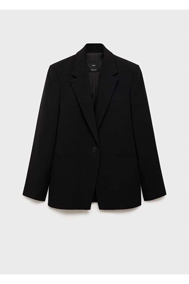 Düz Kesim Blazer Ceket - 3