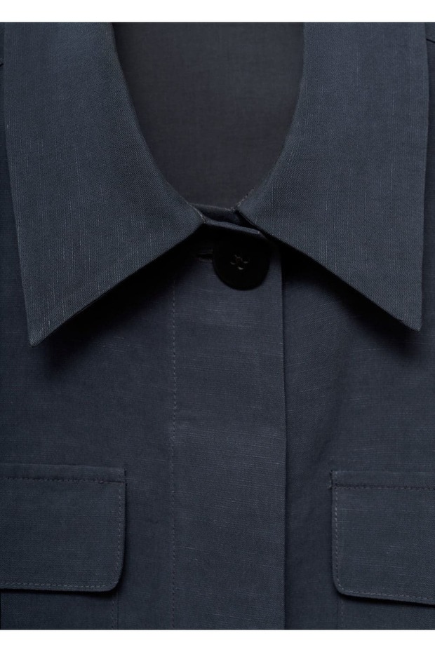 Crop lyocell gömlek - 5